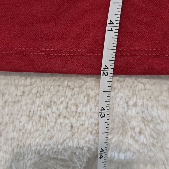 Preloved Bebe Red Midi Sheath Dress Size 4 Formal Feminine Party Office Glam - Picture 9 of 11